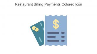 Restaurant Billing Payments Colored Icon In Powerpoint Pptx Png And Editable Eps Format