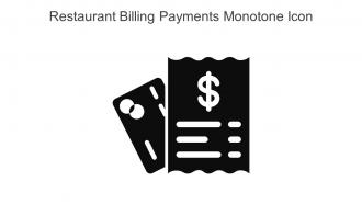 Restaurant Billing Payments Monotone Icon In Powerpoint Pptx Png And Editable Eps Format