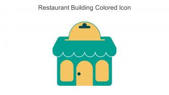 Restaurant Building Colored Icons In Powerpoint Pptx Png And Editable Eps Format