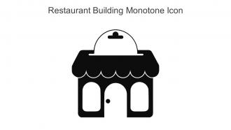 Restaurant Building Monotone Icons In Powerpoint Pptx Png And Editable Eps Format