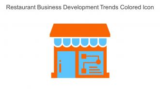Restaurant Business Development Trends Colored Icon In Powerpoint Pptx Png And Editable Eps Format