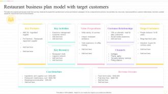 Restaurant Business Plan Model With Target Customers