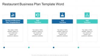 Restaurant Business Plan Template Word In Powerpoint And Google Slides Cpb