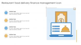 Restaurant Food Delivery Finance Management Icon