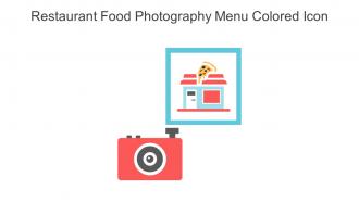 Restaurant Food Photography Menu Colored Icon In Powerpoint Pptx Png And Editable Eps Format