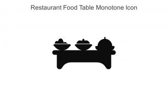 Restaurant Food Table Monotone Icon In Powerpoint Pptx Png And Editable Eps Format