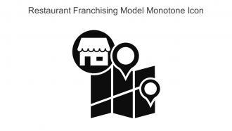 Restaurant Franchising Model Monotone Icon In Powerpoint Pptx Png And Editable Eps Format