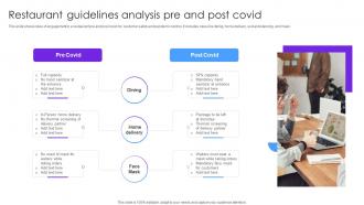Restaurant Guidelines Analysis Pre And Post Covid