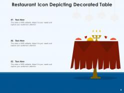 Restaurant Icon Service Decorated Customers Serving