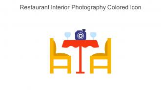 Restaurant Interior Photography Colored Icon In Powerpoint Pptx Png And Editable Eps Format