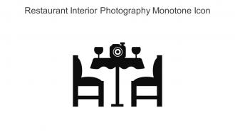 Restaurant Interior Photography Monotone Icon In Powerpoint Pptx Png And Editable Eps Format