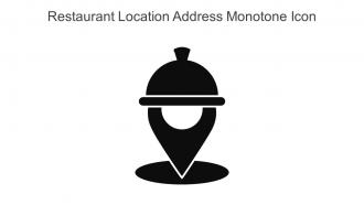 Restaurant Location Address Monotone Icon In Powerpoint Pptx Png And Editable Eps Format