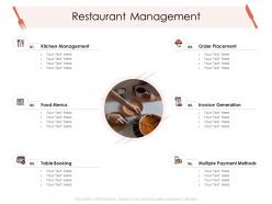 Restaurant management hotel management industry ppt inspiration