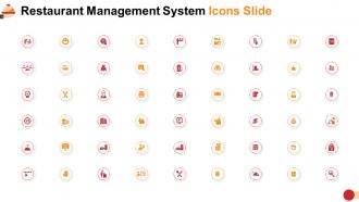 Restaurant management system icons slide