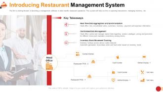 Restaurant management system introducing restaurant management system