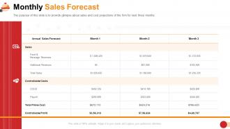 Restaurant management system monthly sales forecast