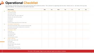 Restaurant management system operational checklist