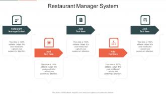 Restaurant Manager System In Powerpoint And Google Slides Cpb