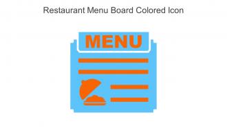 Restaurant Menu Board Colored Icon In Powerpoint Pptx Png And Editable Eps Format
