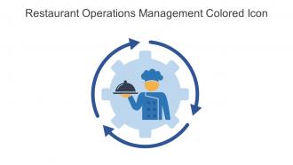Restaurant Operations Management Colored Icon In Powerpoint Pptx Png And Editable Eps Format