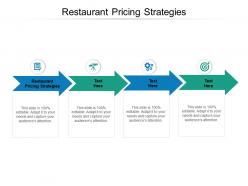 Restaurant pricing strategies ppt powerpoint presentation image cpb