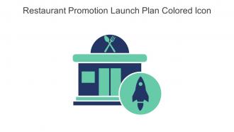 Restaurant Promotion Launch Plan Colored Icon In Powerpoint Pptx Png And Editable Eps Format