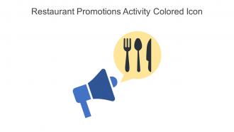 Restaurant Promotions Activity Colored Icon In Powerpoint Pptx Png And Editable Eps Format