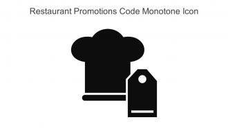 Restaurant Promotions Code Monotone Icon In Powerpoint Pptx Png And Editable Eps Format