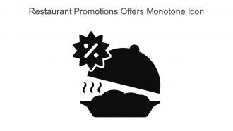 Restaurant Promotions Offers Monotone Icon In Powerpoint Pptx Png And Editable Eps Format