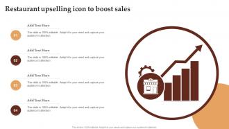 Restaurant Upselling Icon To Boost Sales