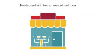 Restaurant With Two Chairs Colored Icon