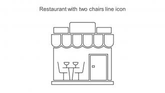 Restaurant With Two Chairs Line Icon