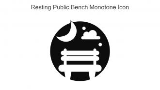 Resting Public Bench Monotone Icon In Powerpoint Pptx Png And Editable Eps Format
