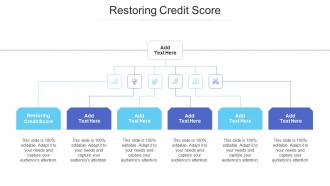 Restoring Credit Score Ppt Powerpoint Presentation Layouts Outfit Cpb