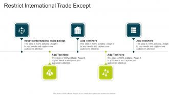 Restrict International Trade Except In Powerpoint And Google Slides Cpb