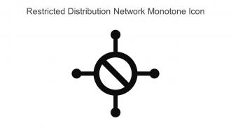 Restricted Distribution Network Monotone Icon In Powerpoint Pptx Png And Editable Eps Format