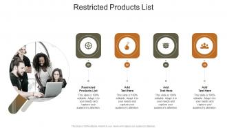 Restricted Products List In Powerpoint And Google Slides Cpb