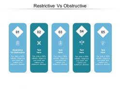 Restrictive vs obstructive ppt powerpoint presentation professional format ideas cpb