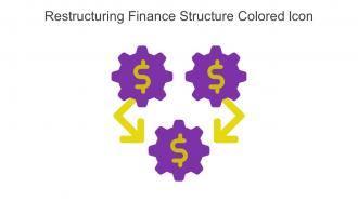 Restructuring Finance Structure Colored Icon In Powerpoint Pptx Png And Editable Eps Format