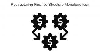 Restructuring Finance Structure Monotone Icon In Powerpoint Pptx Png And Editable Eps Format