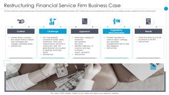 Restructuring Financial Service Firm Business Case