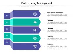 Restructuring management ppt powerpoint presentation slides display cpb