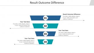 Result outcome difference ppt powerpoint presentation file clipart cpb