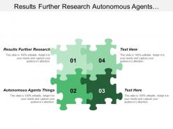Results further research autonomous agents things economic services
