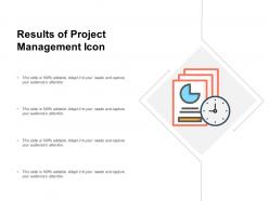 Results of project management icon