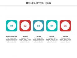 Resultsdriven team ppt powerpoint presentation show brochure cpb