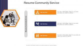 Resume Community Service In Powerpoint And Google Slides Cpb
