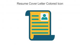 Resume Cover Letter Colored Icon In Powerpoint Pptx Png And Editable Eps Format