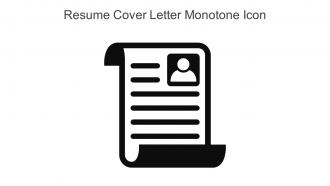 Resume Cover Letter Monotone Icon In Powerpoint Pptx Png And Editable Eps Format