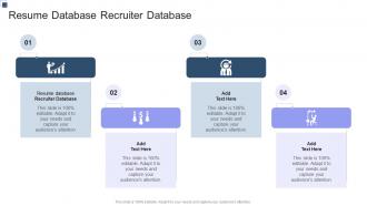Resume database Recruiter Database In Powerpoint And Google Slides Cpb